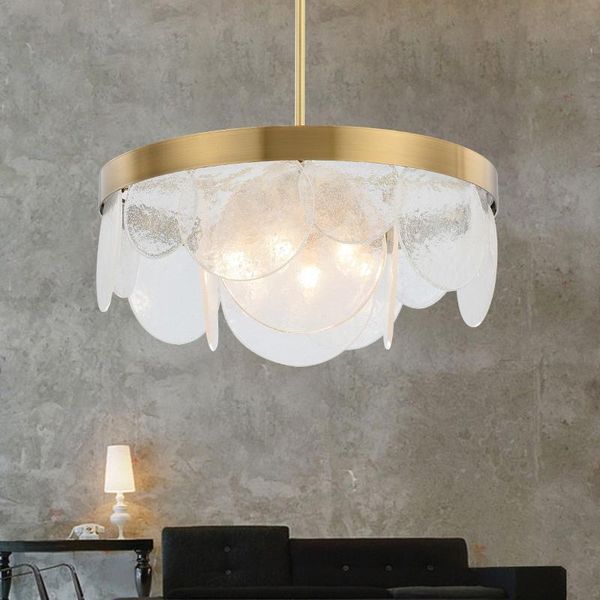 

chandeliers living room led hanging lamp modern copper metal chandelier lighting dining glass pendant lights lustre