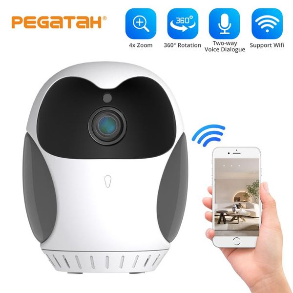 

hd mini wifi camera smart home night vision 4x digital zoom built-in battery security ip cameras