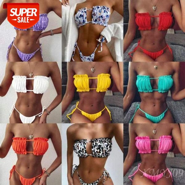 

bathing suits swimsuit pleated hollow bikini ladies swimwear open back vacation beach #9x8t, White;black