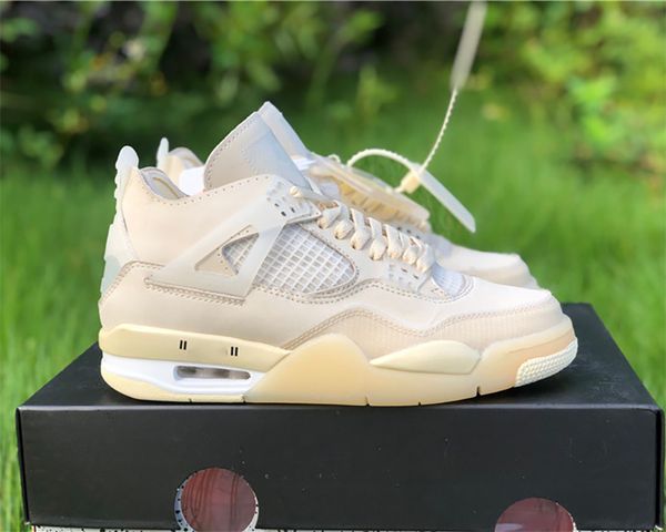 

jumpman 4 cream/sail 4s basketball shoes luxurys designer restoring ancient ways rice white mid cut outdoor trainers sneakers sports with bo, Black