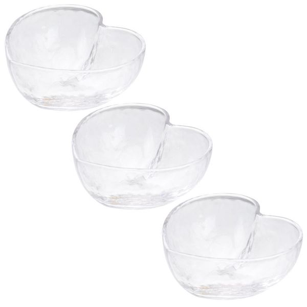 

bowls 3pcs creative dessert glass serving (transparent)