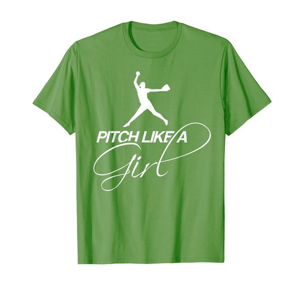 

pitch like a girl fast pitch softball shirt, White;black