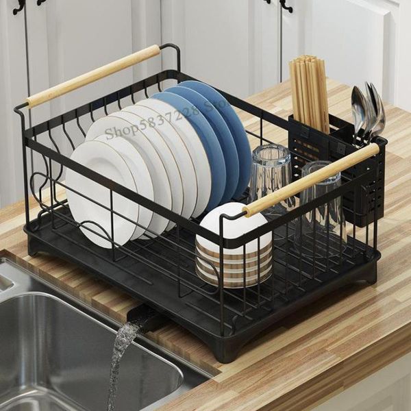 

kitchen storage & organization stainless steel paint sink drain rack dish shelf