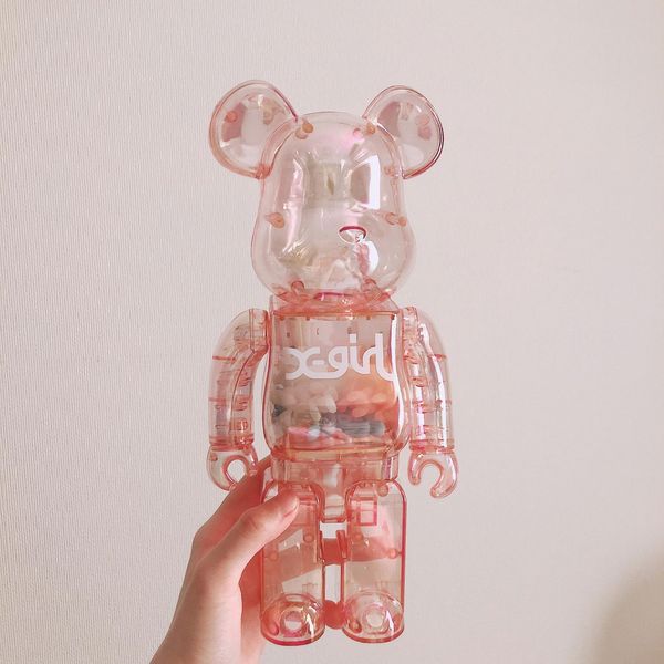 

400% 28cm bearbrick the abs x-girl fashion bear chiaki figures toy for collectors be@rbrick art work model decoration toys gift