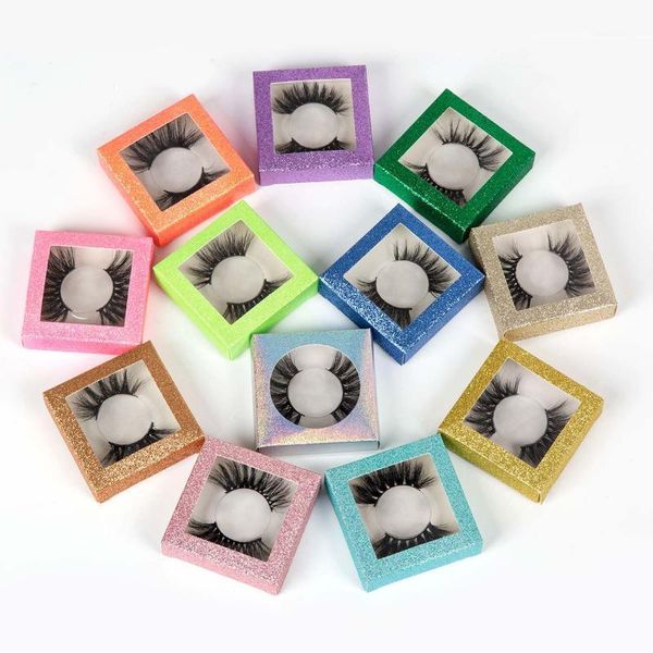 

eyelash packaging box false lash boxes custom logo strip square storage boxes1
