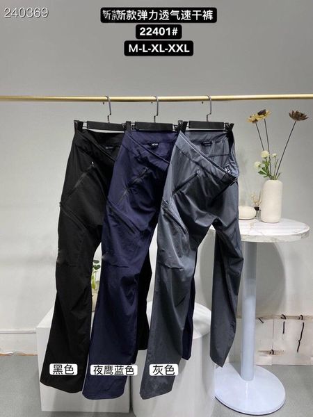 

men's pants summer youth trousers black mid waist pure cotton casual no wear 22401