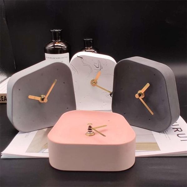 

modern minimalist silent desk clock soft decoration furnishings home wall clocks
