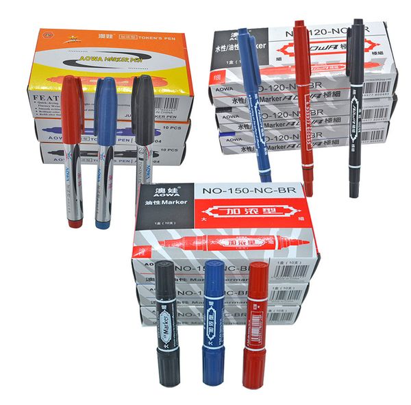 

pen marking logistics packing red be black oily thick small double head mark cd