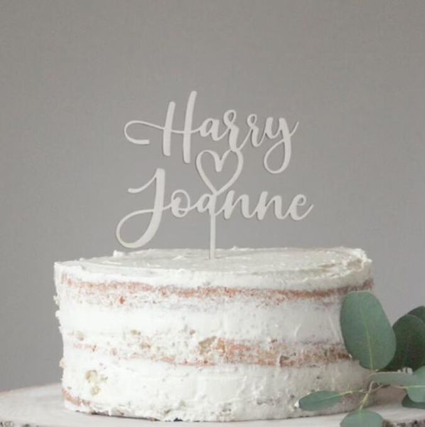 

other event & party supplies custom cute heart wedding cake er, love wooden personalised