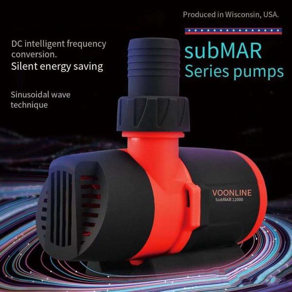 

air pumps & accessories high-power fish tank submersible pump, pool fountain amphibious circulation filtration aquarium accessories24v