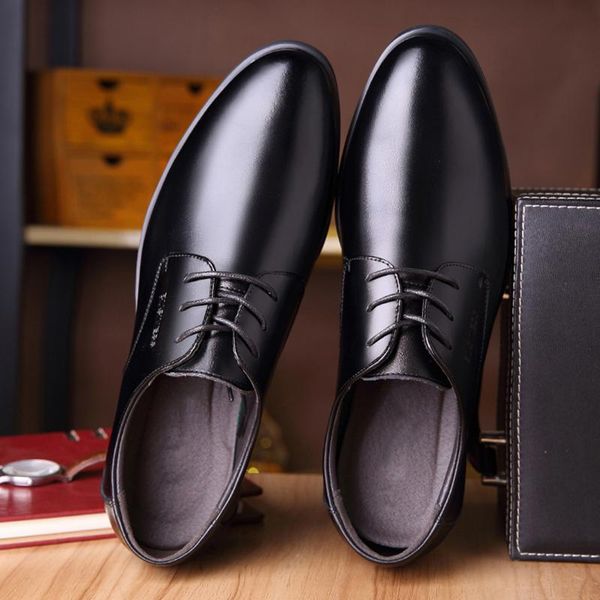 

dress shoes party wedding men leather oxford for zapatos de hombre vestir formal sapato social masculino, Black