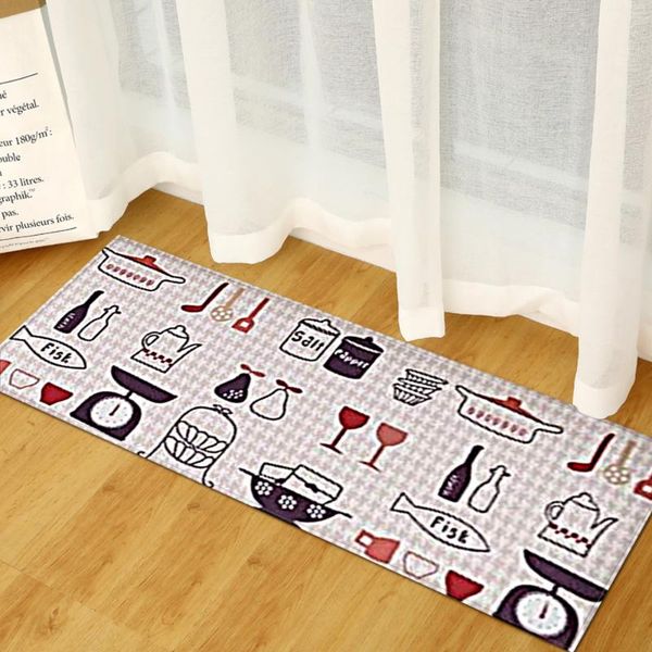 

carpets wujie leaves print kitchen mat anti-slip geometric doormat rug and for home living room welcome mats outdoor balcony