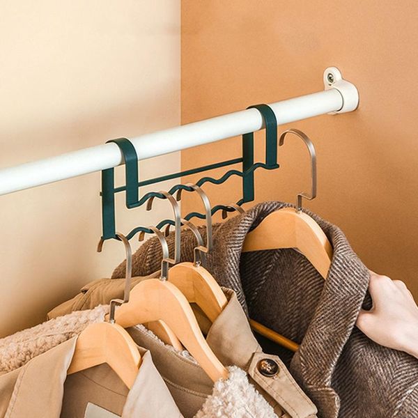 

hangers & racks 2 pc rack metal hanger storage holder hanging coat hat towel bag punch kitchen bathroom holder-abux