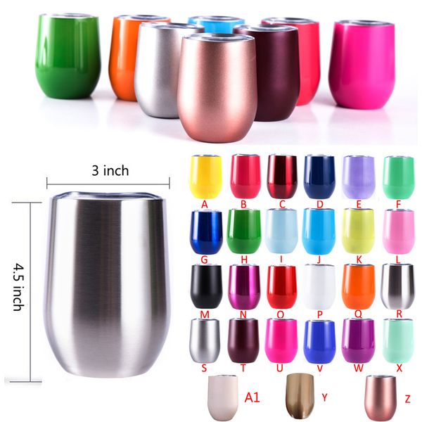 

stainless steel tumbler rose gold insulated wine tumbler 12oz 6oz coffee mugs stemless wine glass for wedding christmas gift