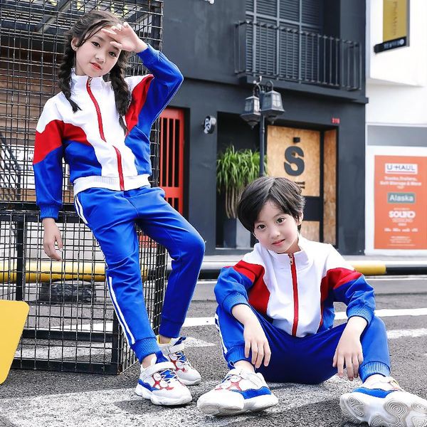 

clothing sets sportswear kindergarten clothes children's business attire primary and secondary uniform spring teacher school, White