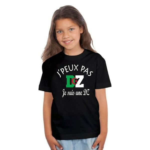 

t-shirt algeria can 2019 jpeux not i am a dz 1,2,3, viva ' algeria, White;black