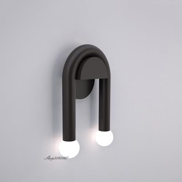 

wall lamps industrial minimalist lamp designer black lights for bedroom beside decor living room creative led sconce