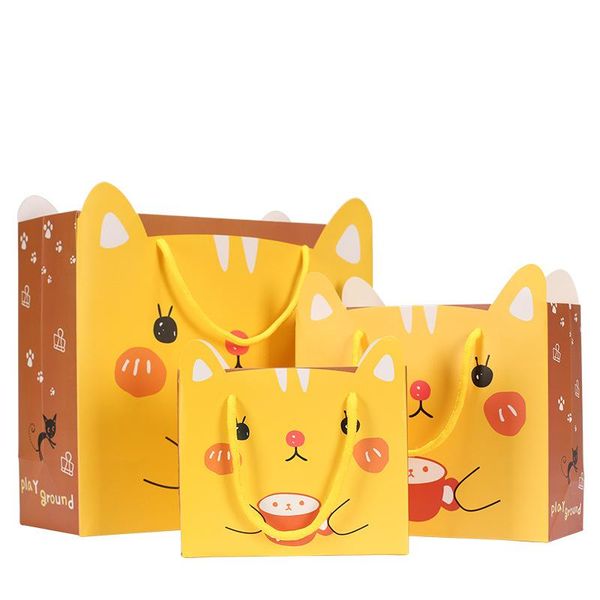 

gift wrap cute cartoon candy chocolate packaging bag boutique shopping pink, blue, yellow bags for wholesale