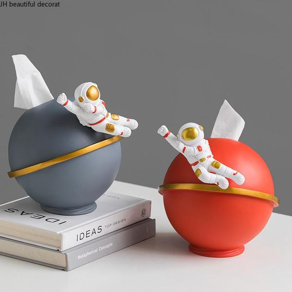 

tissue boxes & napkins creative astronaut decoration box nordic home living room coffee table pumping dining household rolling