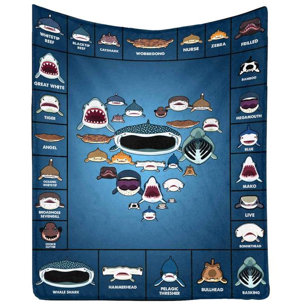 

love letter message blanket diferentes variedades of sharks throw blanket bed couch