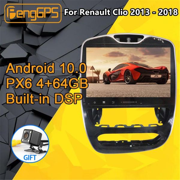 

player for clio 4 3 multimedia android radio 2013 - 2021 autoradio audio car dvd px6 gps navigation head unit cassette