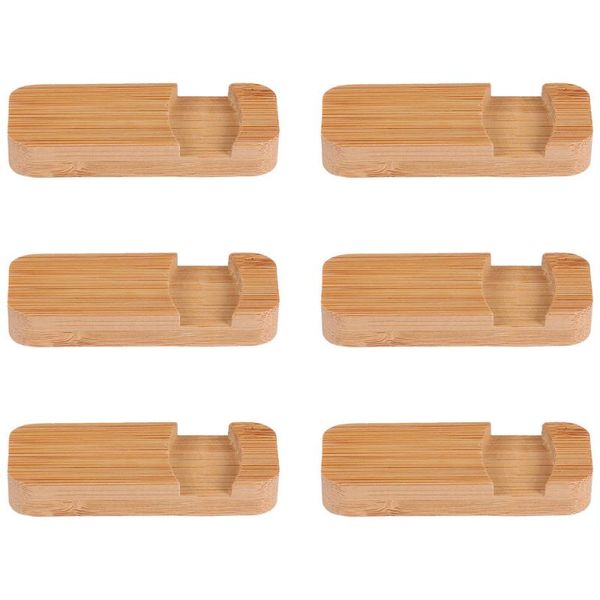 

chopsticks 6pcs rest dining table cutlery stand bamboo