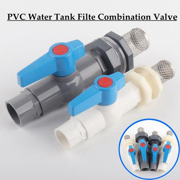 

watering equipments 20 25 32 mm 1/2 "~ 1" pvc water tank joint filte combination valve aquarium fish connection diy suit