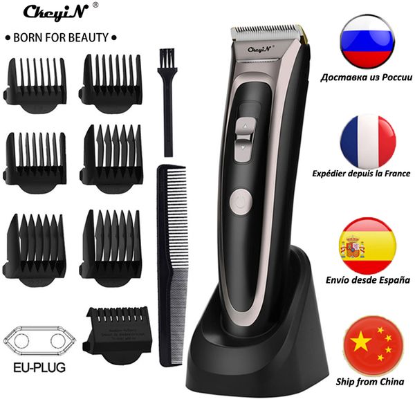 

professional digital hair trimmer rechargeable electric hair clipper mens cordless haircut adjustable ceramic blade rfc-688b 49