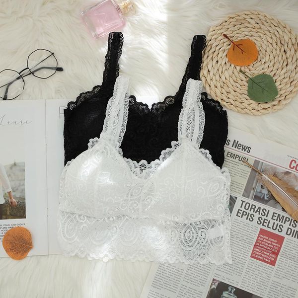 

yoga outfit 2021lace women's tube wireless backless women summer soft and breathable lingerie