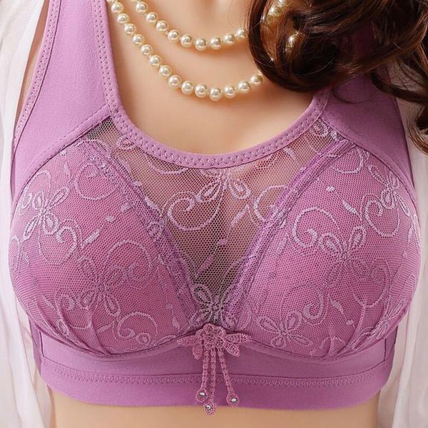 

bras women no rims seamless lace tube anti-glare breathable comfort large cup plus size women's wireless underwear, Red;black
