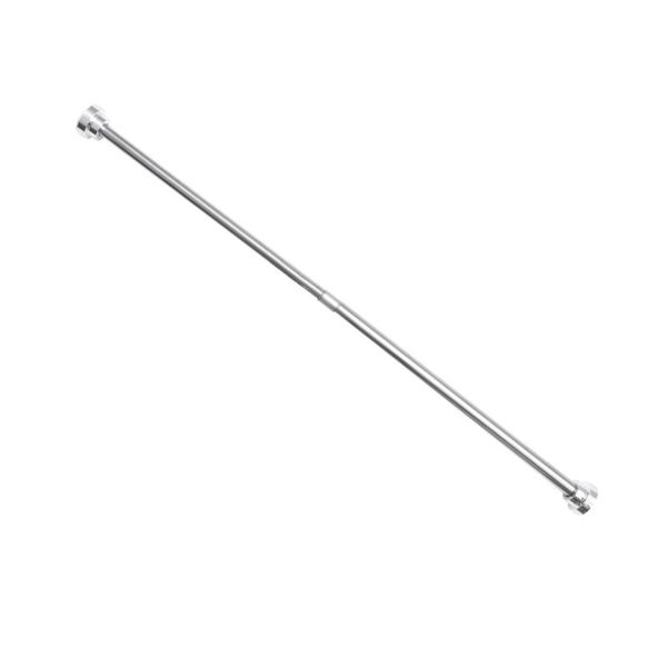 

to 190cm adjustable stainless steel spring tension rod rail for clothes / towels curtains (silver) shower