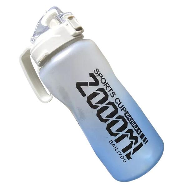 

water bottle sports half gallon/68oz with straw outdoor travel climbing bicycle bottles gym space cups
