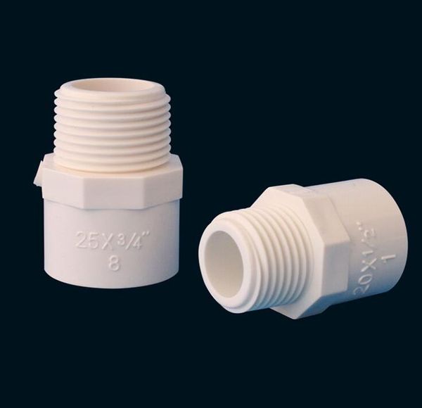 

watering equipments pvc straight connector male thread pipe adapter garden irrigation tube accessories 20/25/32/40/50/63/75/90/110mm