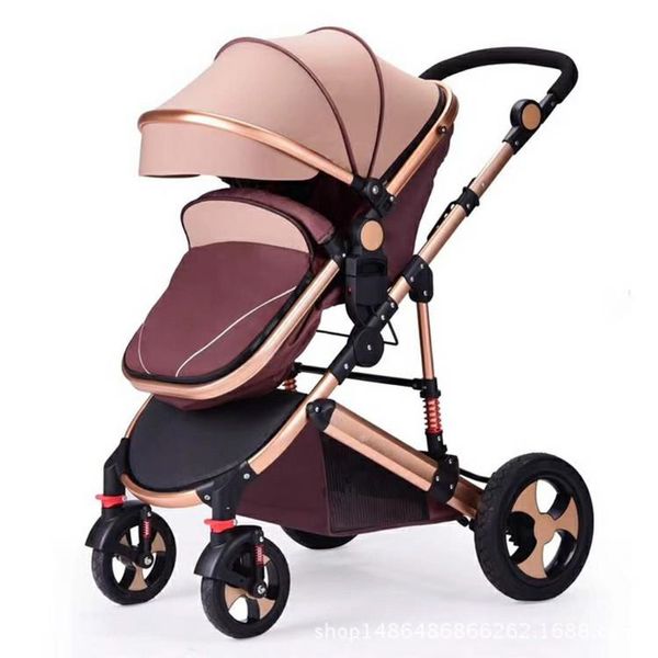 

strollers# high view stroller light folding ultralight can sit and lie portable baby cart simple umbrella car carriage