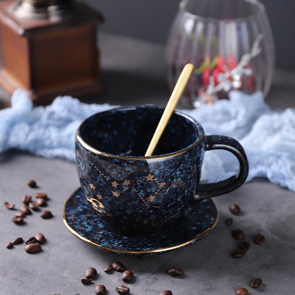 

mugs nordic fashion coffee cup and saucer set gift ceramic retro afternoon tea lovers