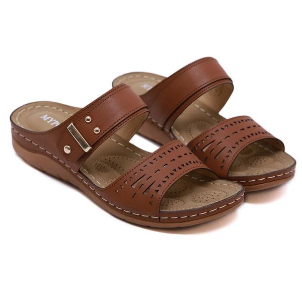 

slippers women's ladies thick comfortable hollow flat slipper sandals beach casualÂ shoes slides shoes home pantoufle femme #e25, Black