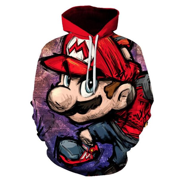

men's hoodies & sweatshirts women's hoodie cartoon 3d printing fashion casual jacket classic four seasons set 2021, Black