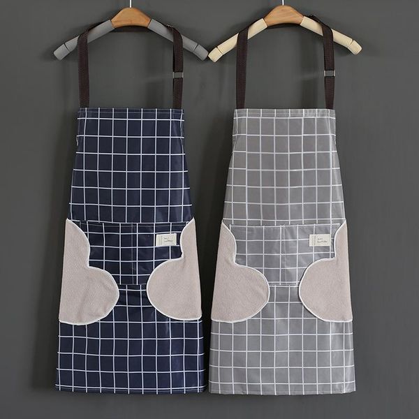 

aprons fashion apron summer kitchen washing barbecue waterproof oil proof hand wipe cooking super thin beautiful smock