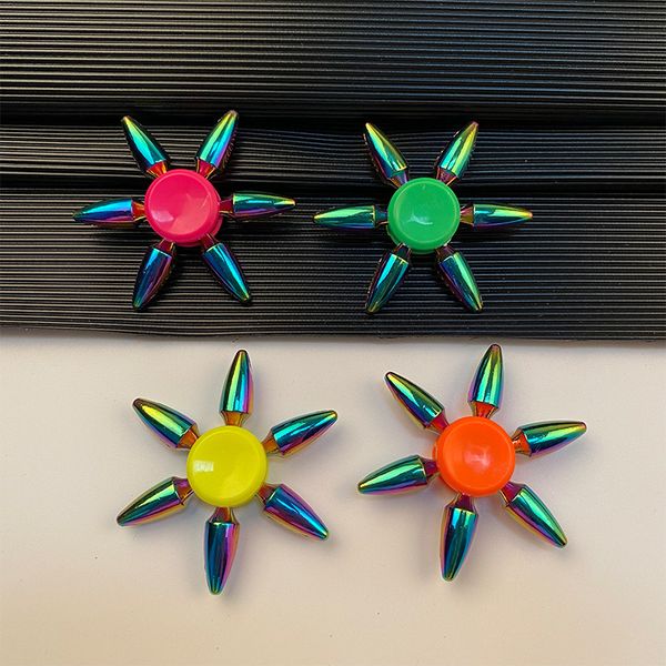 

finger toys metal bullet candy colored alloy decompression toy colorful tip