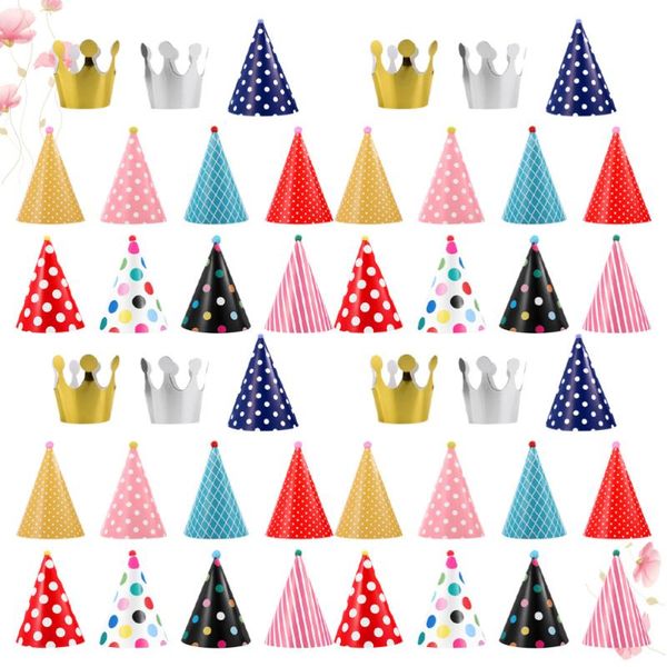 

party hats 44pcs chic birthday paper hat creative children po props unique cap supplies favors for kids