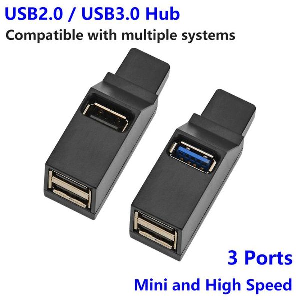 

hubs mini portable 3-port usb2.0 splitter 3.0 in-line usb hub expansion usb3.0