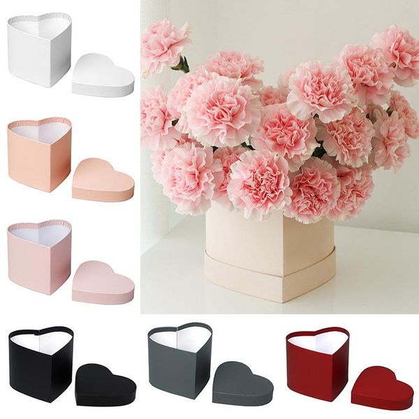 

gift wrap heart shape flower hat box candy present packaging boxes florist bouquet storage holder