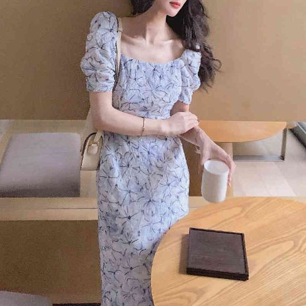 

casual dresses korean short sleeve elegant midi women design floral vintage female office ladies summer chic zkh2, Black;gray