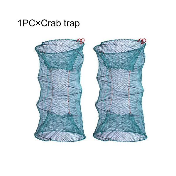 

fishing accessories bait portable collapsible catcher crab trap cast net minnows prawn foldable cage mesh lobster shrimp network