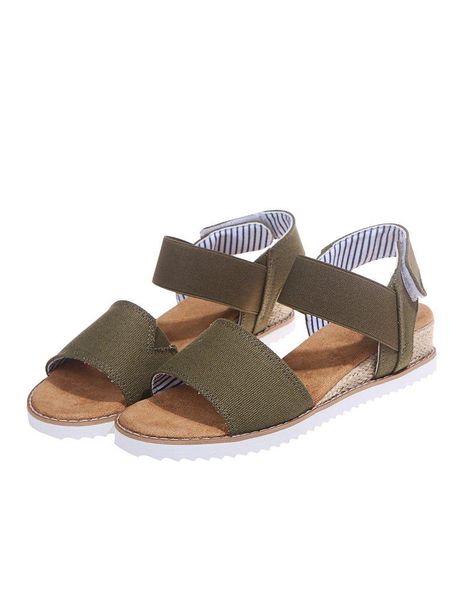 

summer ladies beach sandals green shoes soft fashion casual, Black