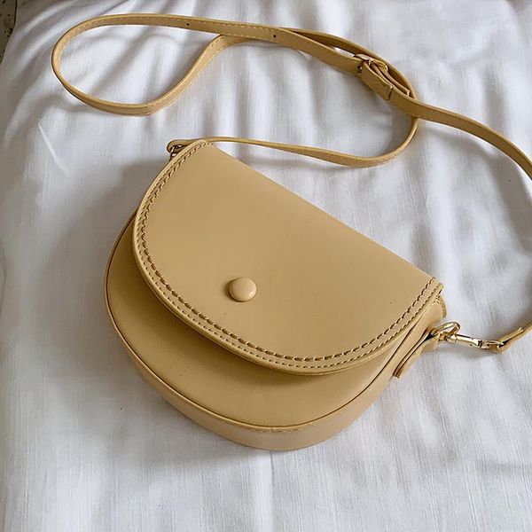 

evening bags bag color mini saddle designer pure 2021 winter leather women's handbag lock shoulder crossbody purses