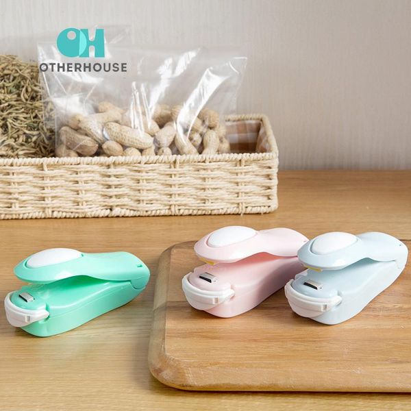 

bag clips 1pc portable plastic with magnet mini heat sealing machine package work battery impulse