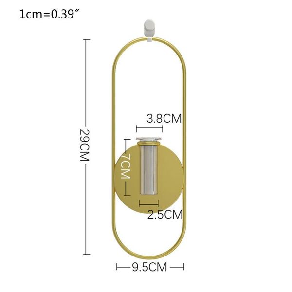 

modern art wall mounted candle holder vintage hanging dry flower vase light candlestick ornaments home decoration holders