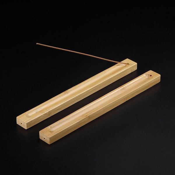 

fragrance lamps creative bamboo incense stick holder wood aroma censer plate home decor burner use in teahouse