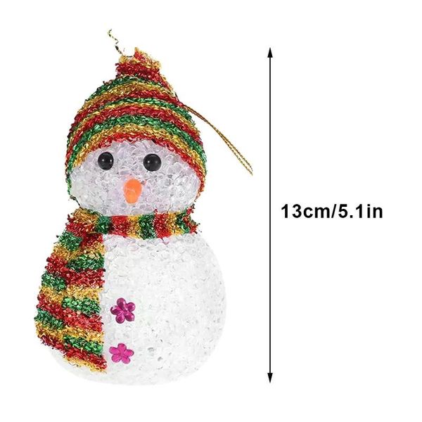 

party decoration christmas luminous snowman light up dolls ornaments xmas decorations kids glowing gifts for holiday birthday dsd666